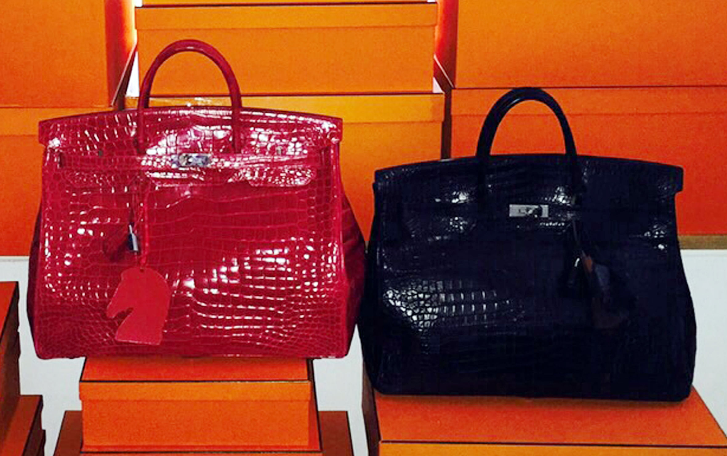 Crocodile-skin Hermes handbag sells for a record $222,912 at Christie's  auction