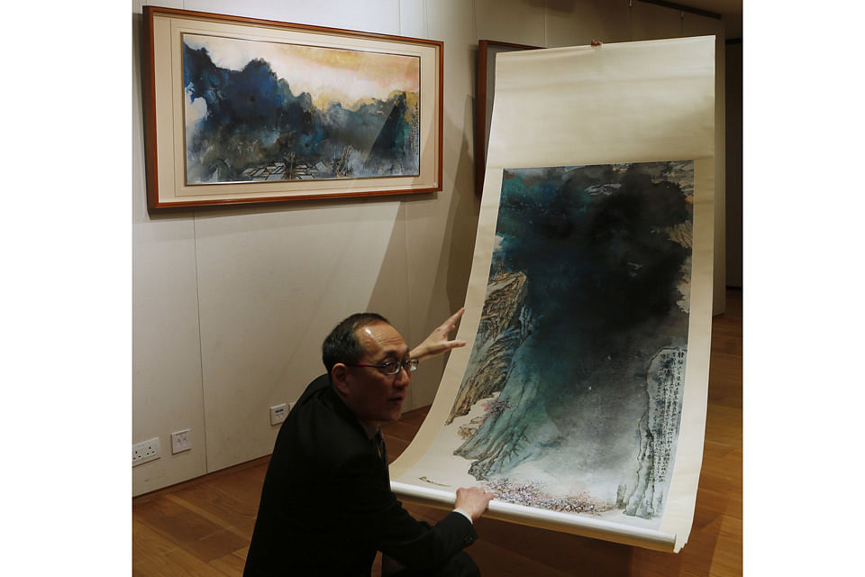 G1 - Pintura de Zhang Daqian é vendida por valor recorde de US$ 34