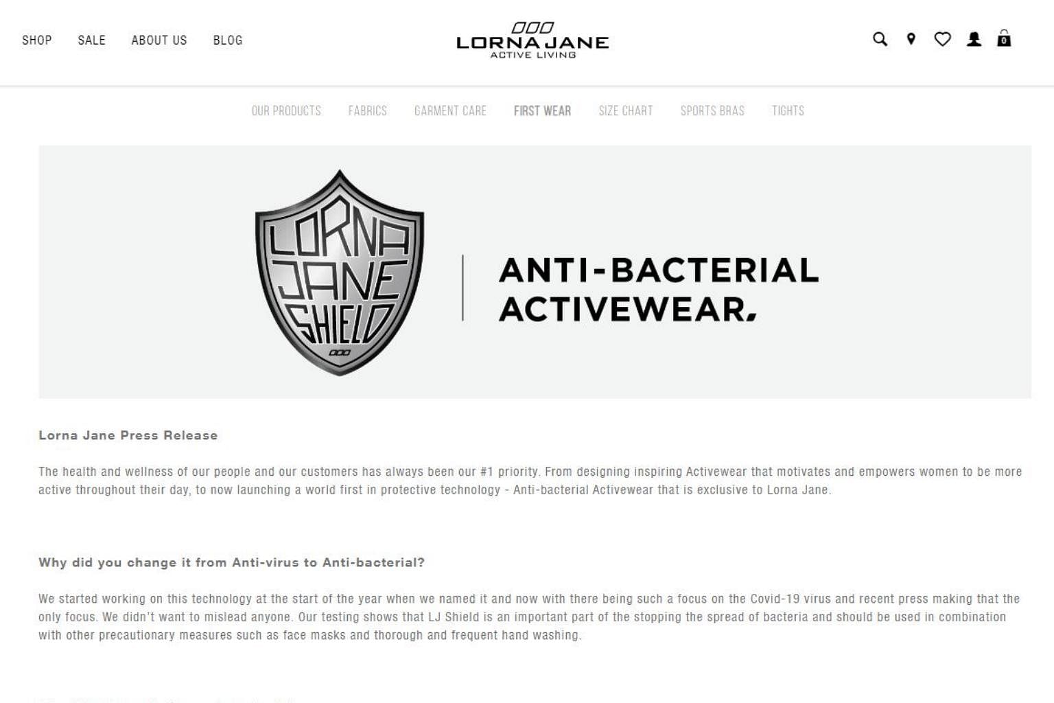 Australian Activewear Company Lorna Jane is Being Sued Over its Falsely  Marketed Antiviral Apparel - The Fashion Law