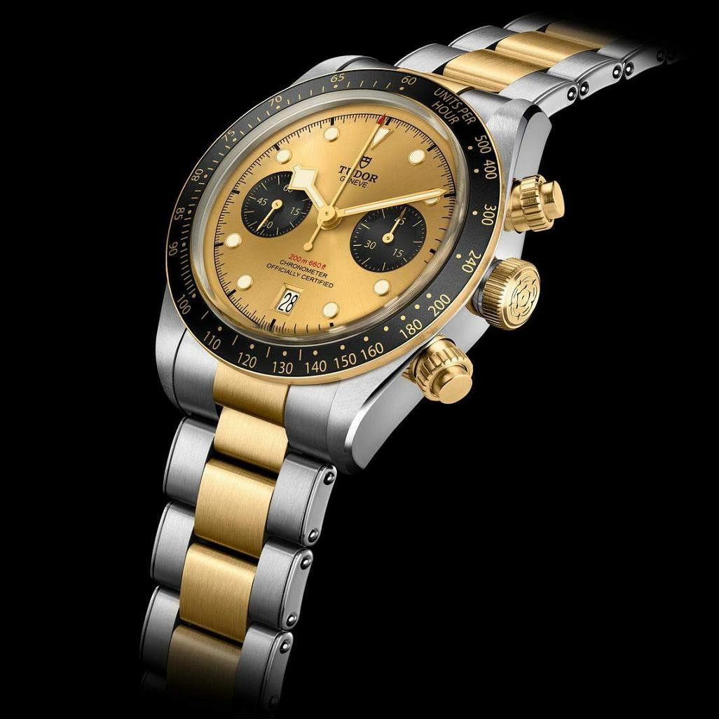 Tudor discount chronograph gold