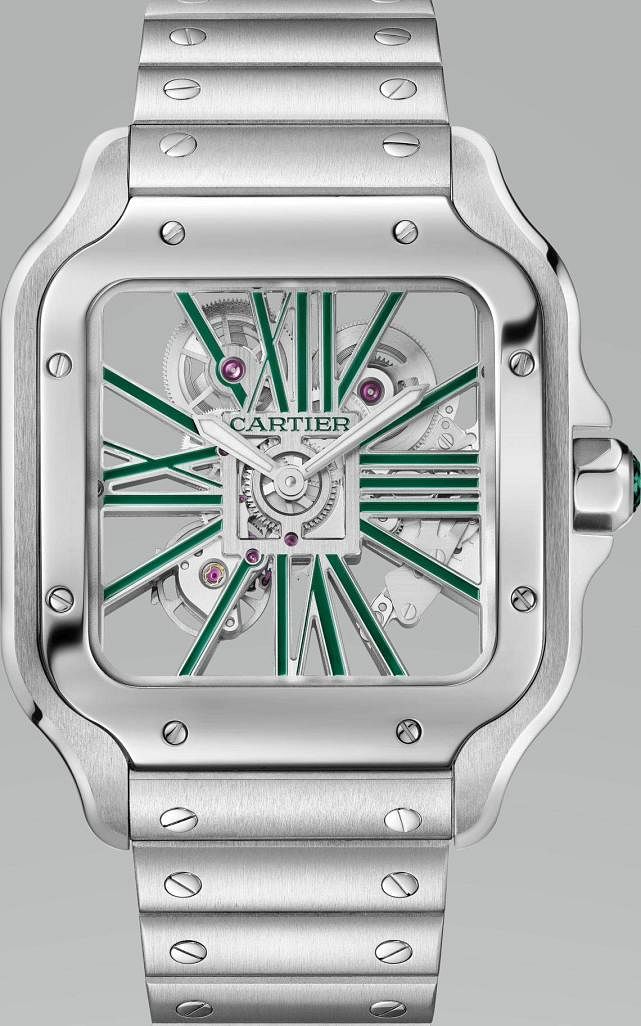 The Cartier Santos Skeleton reveals its colourful side Lifestyle