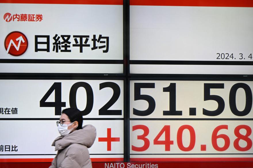 Japan’s Nikkei 225 breaches key 40,000 level for the first time